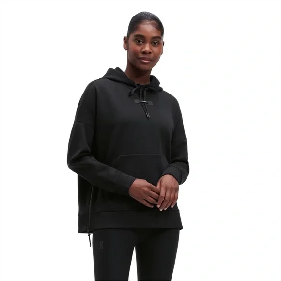 On Cloud Running Hoodie in Black - Picture 1 of 14
